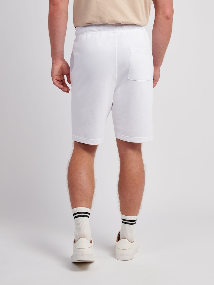 Jack Wills White Sports Team Loopback Shorts - Image 2 of 4