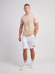Jack Wills White Sports Team Loopback Shorts - Image 3 of 4
