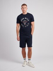 Jack Wills Blue Stamp Graphic T-Shirt - Image 2 of 3