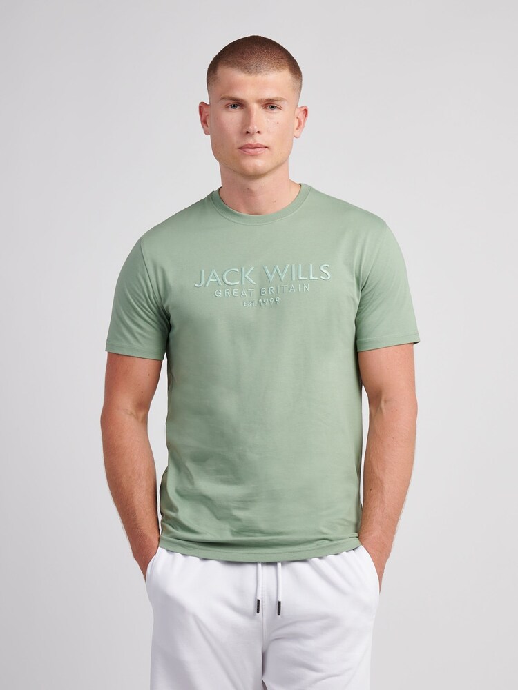 Jack Wills Green Bay Carnaby T-Shirt - Image 1 of 3 Jack Wills Green Bay Carnaby T-Shirt - Image 1 of 3