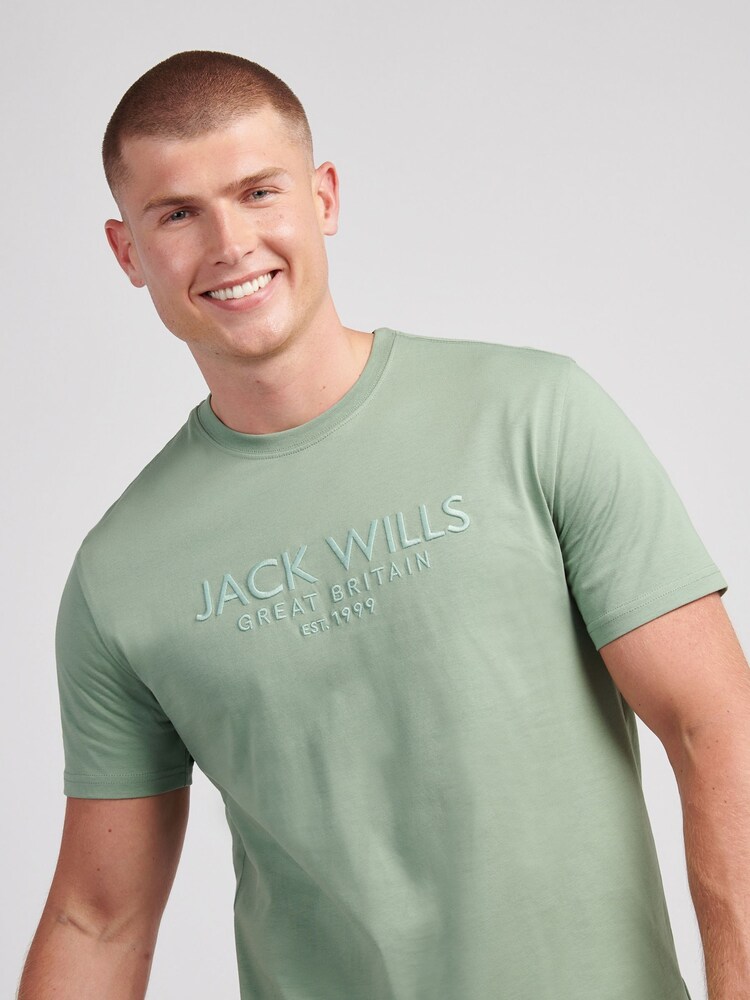 Jack Wills Green Bay Carnaby T-Shirt - Image 2 of 3 Jack Wills Green Bay Carnaby T-Shirt - Image 2 of 3