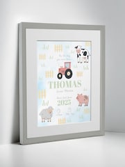 Personalised On The Day You Were Born Farmyard Framed Print by Jonnys Sister - Image 2 of 3