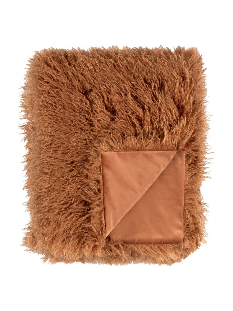 Furn Ginger Rowan Faux Fur Throw - Image 1 of 3 Furn Ginger Rowan Faux Fur Throw - Image 1 of 3