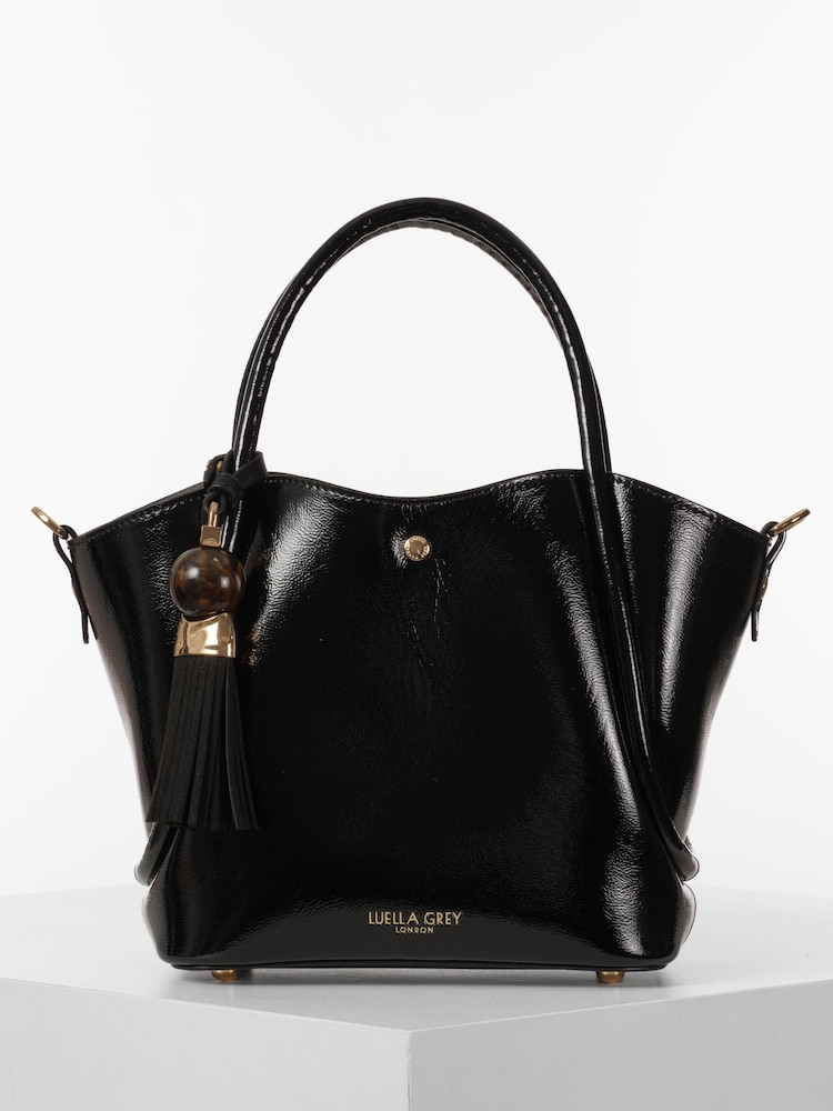 Luella Grey Flo Cross-Body Black Bag - Image 1 of 6 Luella Grey Flo Cross-Body Black Bag - Image 1 of 6