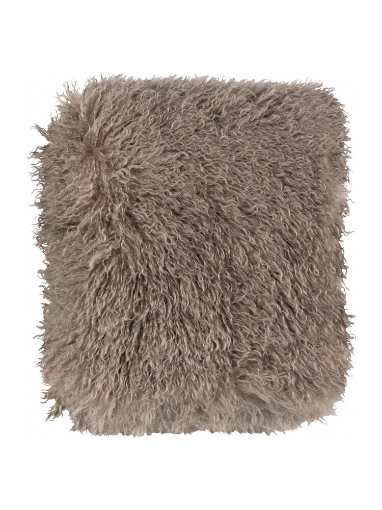 Furn Mocha Rowan Faux Fur Throw - Image 2 of 3