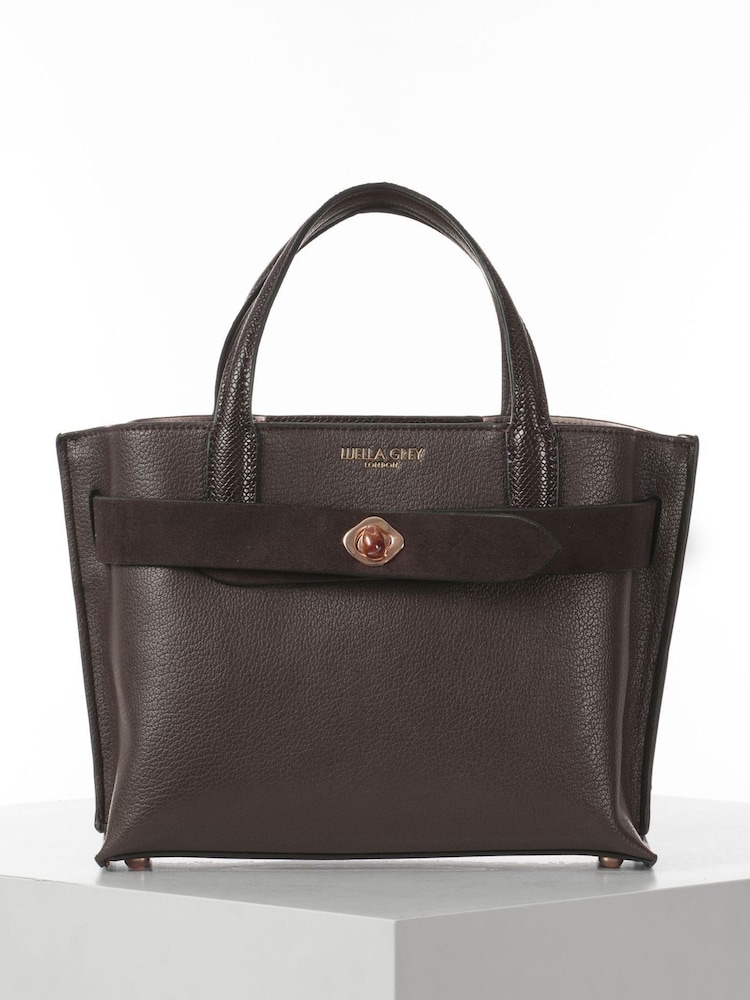 Luella Grey Oriel Cross-Body Brown Bag - Image 1 of 6 Luella Grey Oriel Cross-Body Brown Bag - Image 1 of 6