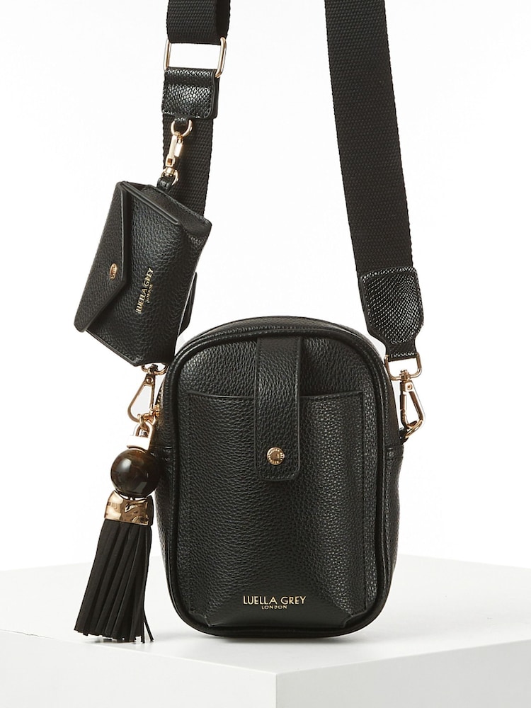 Luella Grey Elise Portrait Cross-Body Black Bag - Image 1 of 6 Luella Grey Elise Portrait Cross-Body Black Bag - Image 1 of 6