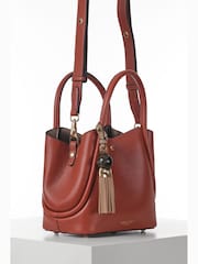 Luella Grey Red Flo Cross-Body Bag - Image 7 of 7