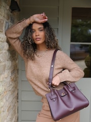 Luella Grey Burgundy Bonnie Tote - Image 1 of 5