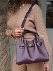 Luella Grey Burgundy Bonnie Tote - Image 2 of 5