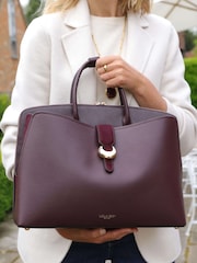 Luella Grey Purple Carlotta Laptop Tote - Slika 1 iz 3