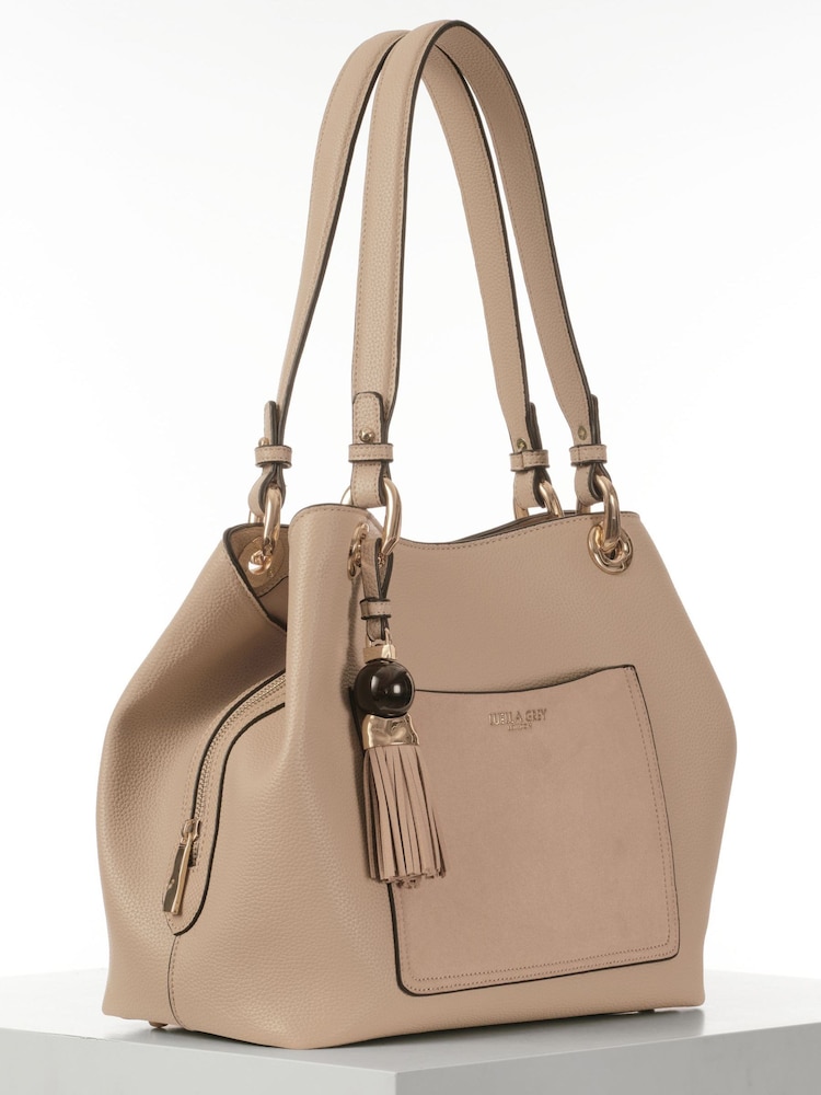 Luella Grey Taupe Sienna Hobo Tote - Image 5 of 5 Luella Grey Taupe Sienna Hobo Tote - Image 5 of 5