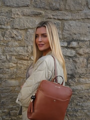 Luella Grey Cream Bridget Casual Backpack - Image 7 of 8