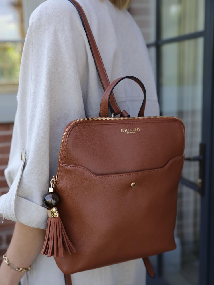 Luella Grey Cream Bridget Casual Backpack - Image 8 of 8