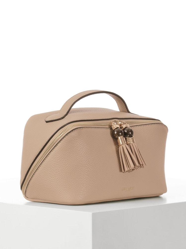 Luella Grey Taupe Carmel Make Up Pouch - Image 2 of 5 Luella Grey Taupe Carmel Make Up Pouch - Image 2 of 5