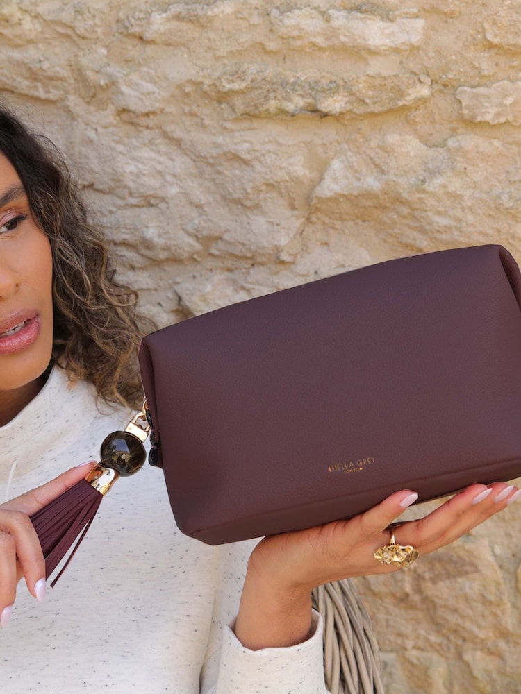 Luella Grey Purple Carmel Make Up Pouch - Image 1 of 2