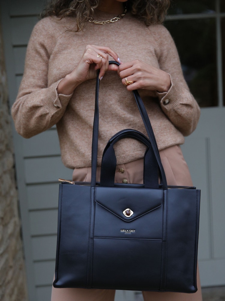 Luella Grey Giselle Laptop Black Bag - Image 2 of 3 Luella Grey Giselle Laptop Black Bag - Image 2 of 3