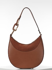 Luella Grey Brown Thelma Scoop Hobo Bag - Image 5 of 9
