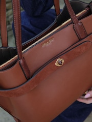 Luella Grey Cream Oriana Laptop Tote - Image 3 of 4