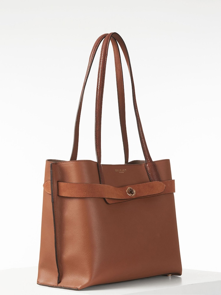 Luella Grey Cream Oriana Laptop Tote - Image 4 of 4 Luella Grey Cream Oriana Laptop Tote - Image 4 of 4