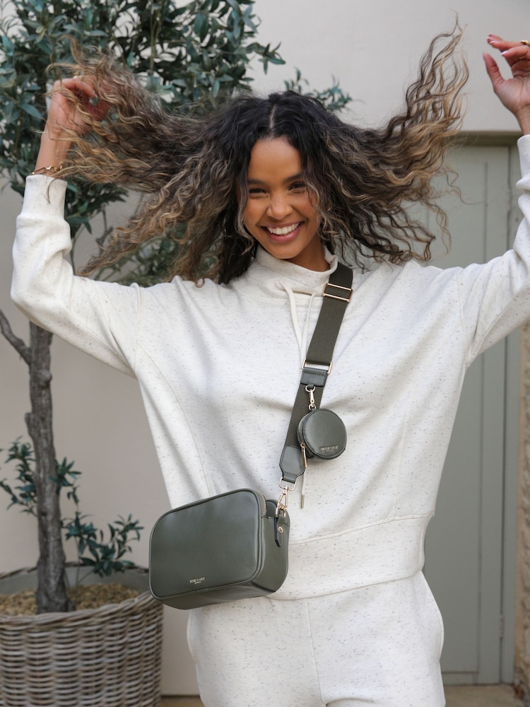 Luella Grey Green Siobhan Camera Cross-Body Bag - Image 2 of 3 Luella Grey Green Siobhan Camera Cross-Body Bag - Image 2 of 3