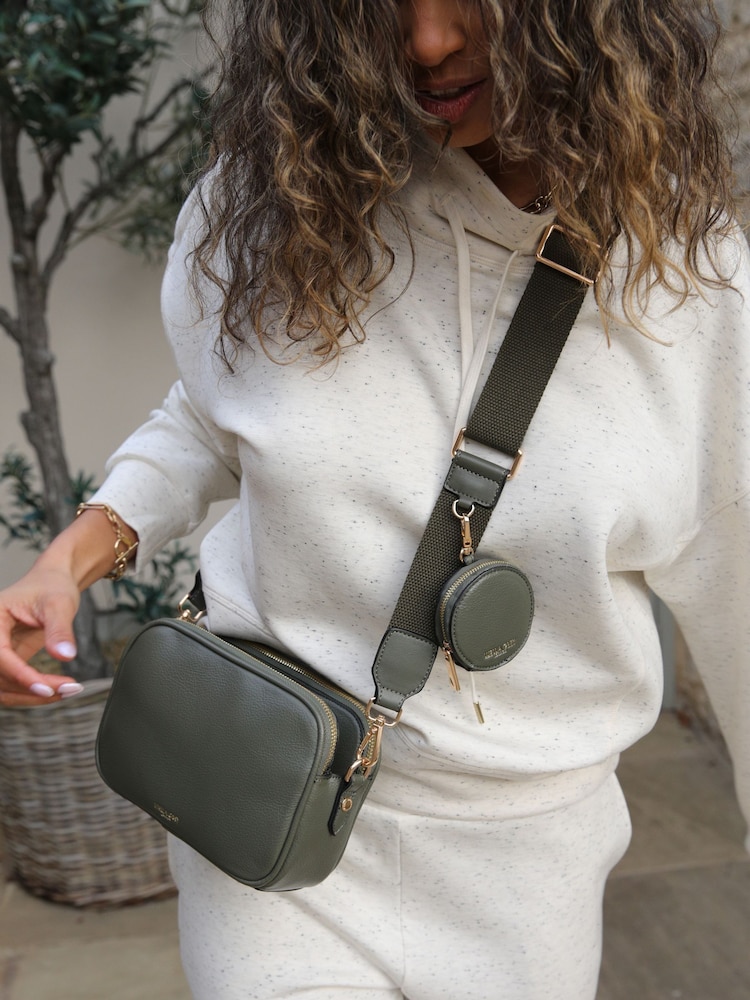 Luella Grey Green Siobhan Camera Cross-Body Bag - Image 3 of 3 Luella Grey Green Siobhan Camera Cross-Body Bag - Image 3 of 3
