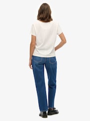 Superdry Cotton Mid Rise Straight Jeans - Slika 3 iz 8