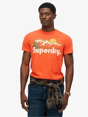 Superdry Red Great Outdoors Relaxed T-Shirt - Image 1 of 7