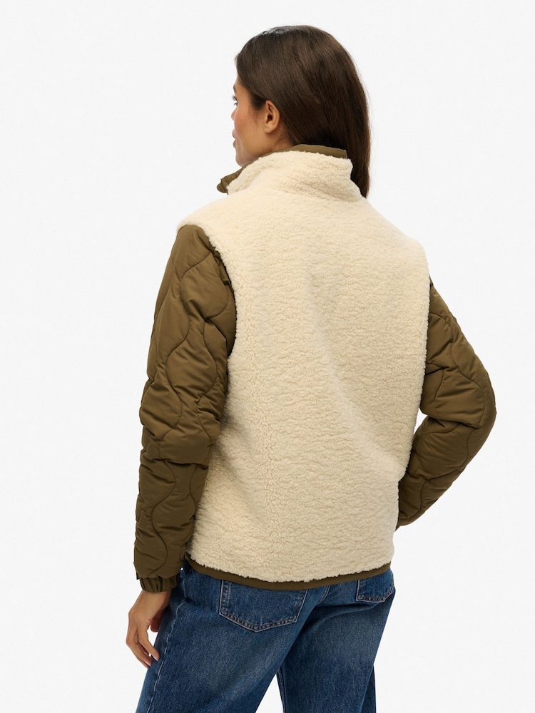 Superdry Fleece Hybrid Jacket - Imagen 2 de 8