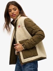 Superdry Fleece Hybrid Jacket - Imagen 4 de 8