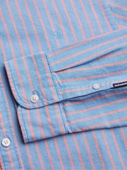 Superdry Denim Blue Essentials Oxford Shirt - Image 10 of 10