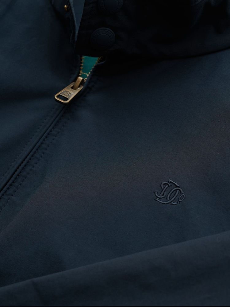 Superdry Blue Classic Harrington Jacket - Image 9 of 9