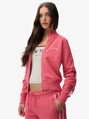 Superdry Red Essential Logo Track Top - Image 4 of 7
