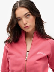 Superdry Red Essential Logo Track Top - Image 5 of 7