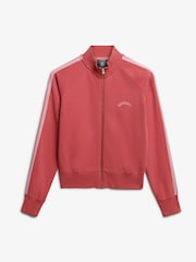Superdry Red Essential Logo Track Top - Image 6 of 7