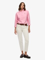 Superdry Pink Slim Oxford Button Down Long Sleeve Shirt - Image 5 of 6