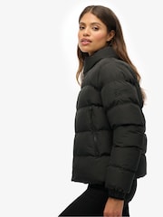 Superdry Black Non Hooded Sports Puffer Jacket - Image 4 of 7
