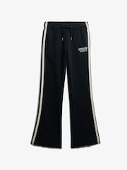 Superdry Blue Athletic Stripe Flare Joggers - Image 7 of 7