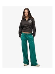 Superdry Black Athletic Essentials Collared Half Zip Sweatshirt - Image 3 of 7