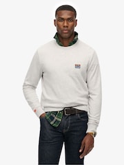 Superdry Grey Great Outdoors Embroidered Sweatshirt - Image 1 of 6