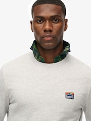 Superdry Grey Great Outdoors Embroidered Sweatshirt - Image 4 of 6