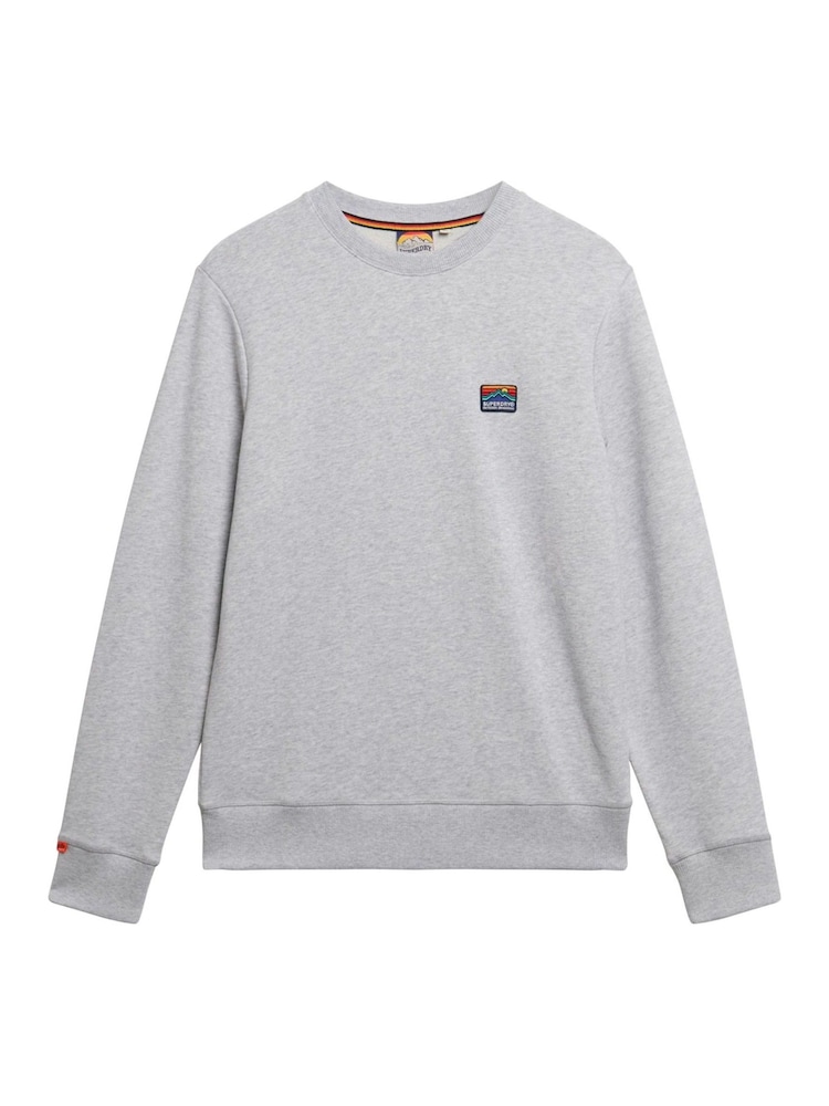 Superdry Grey Great Outdoors Embroidered Sweatshirt - Image 6 of 6