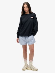 Superdry Blue Athletic Essentials Relaxed Crew Neck Sweatshirt - Image 3 of 7