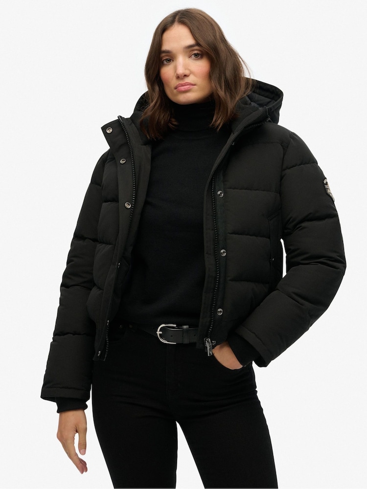 Superdry Black Everest Bomber Jacket - Image 1 of 8