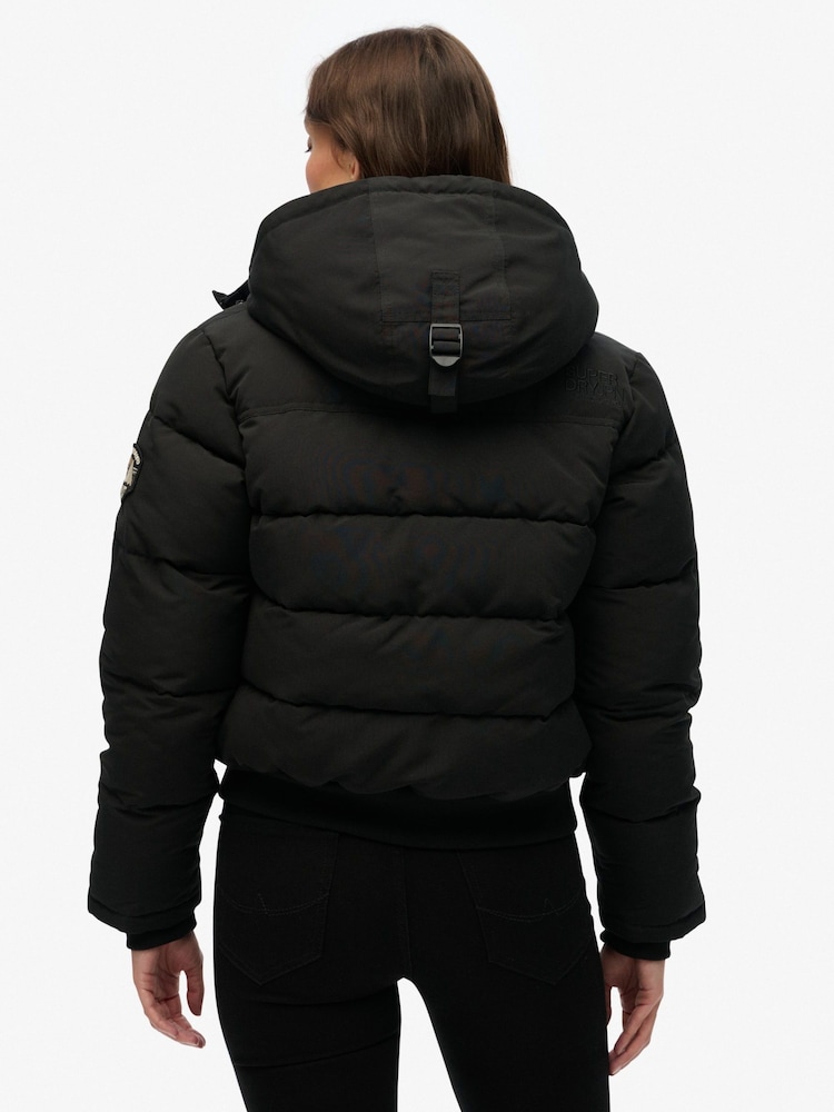 Superdry Black Everest Bomber Jacket - Image 2 of 8