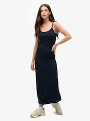 Superdry Blue Athletic Essentials Jersey Maxi Cami Dress - Image 1 of 6