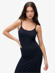 Superdry Blue Athletic Essentials Jersey Maxi Cami Dress - Image 4 of 6