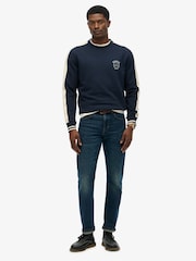 Superdry Blue Athletic Club Crew Sweatshirt - Image 1 of 6