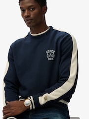 Superdry Blue Athletic Club Crew Sweatshirt - Image 4 of 6