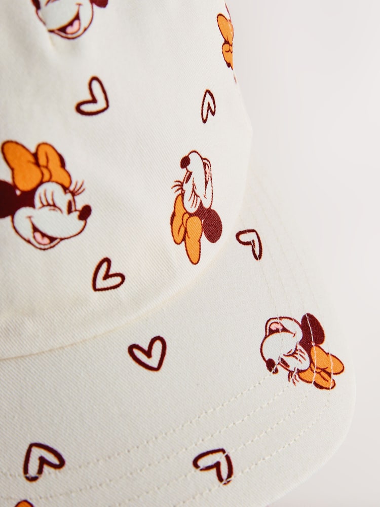 Cream Minnie Mouse Cap (1-10yrs) - Image 2 of 3 Cream Minnie Mouse Cap (1-10yrs) - Image 2 of 3